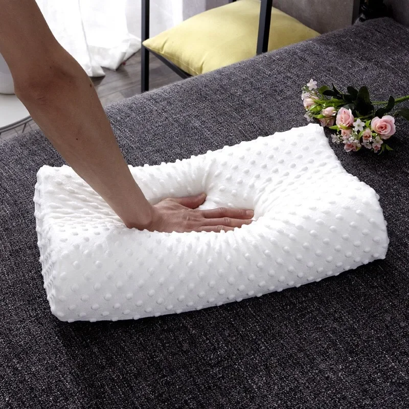 Memory Foam Orthopedic Pillow Neck Pain - メモリーコットン枕睡眠用調節可能な横向き寝枕首肩の痛みを軽減する整形外科輪郭枕 JAF028