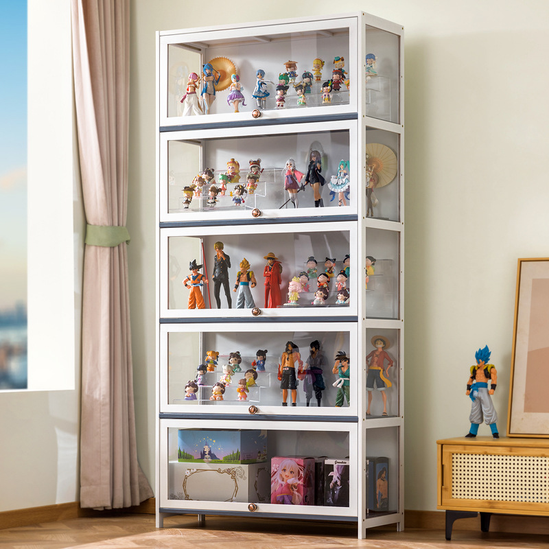 Storage & Organization - 高精細アクリル製フィギュアブロックディスプレイキャビネット、模型玩具収納キャビネット、透明収納キャビネット