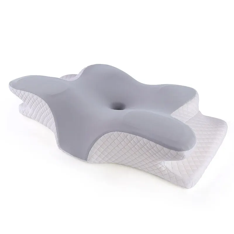 Memory Foam Orthopedic Pillow Neck Pain - 低反発枕 蝶形 リラックス 頸椎サポート スローリバウンド ネックピロー