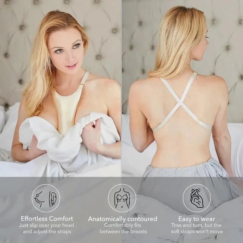Anti Snore Contour Pillow - 抗しわ胸枕 胸のしわ予防用 横向き寝サポート プレミアム胸サポート 妊娠授乳用 胸谷間サポート