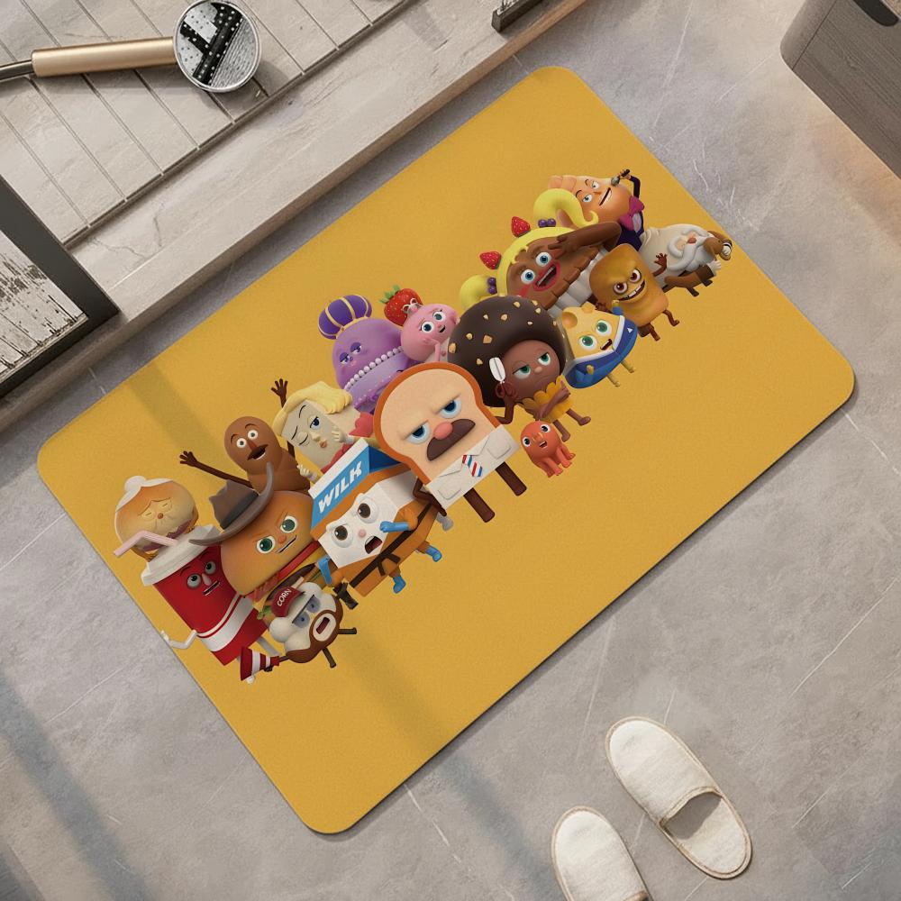 Quick Dry Diatomite Bath Mat - 漫画B-Bread B-Barbershopフロアマット珪藻土バスマット、速乾性、吸水性、多用途マット