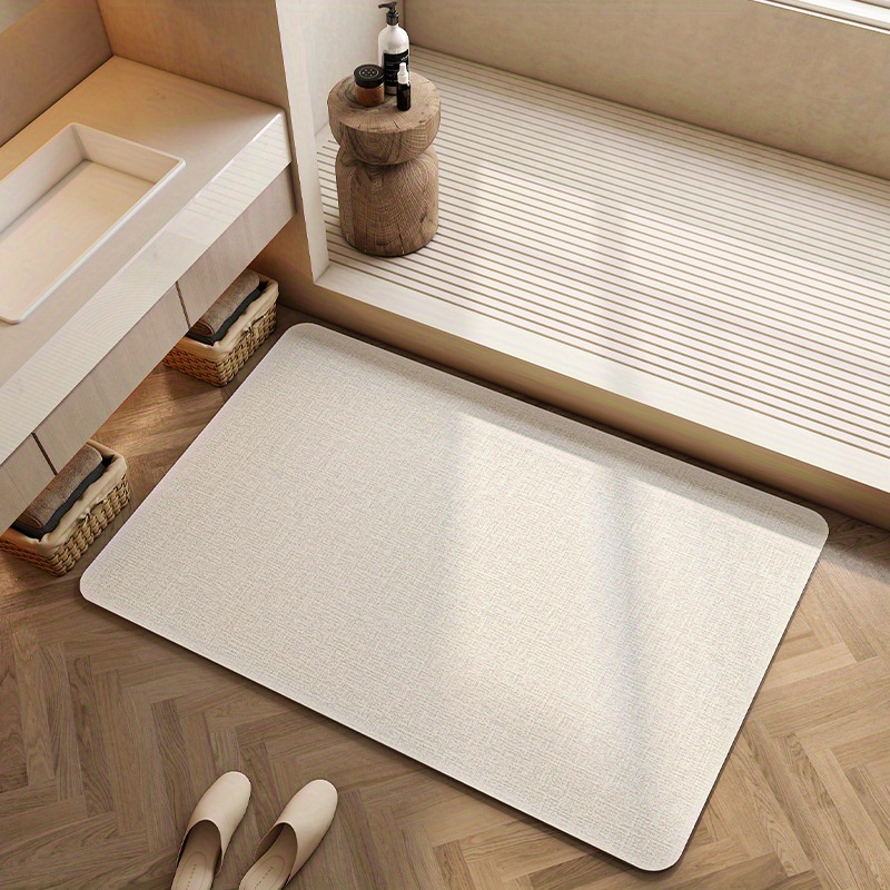 Quick Dry Diatomite Bath Mat - 速乾性珪藻土バスマット 超吸収性 滑り止め加工 浴室 キッチン 玄関用