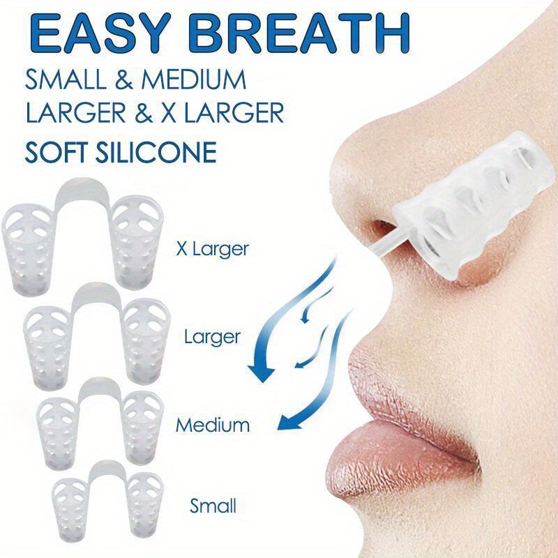 Anti Snore Contour Pillow - 8 ピース/セットいびき防止鼻拡張器シリコーンノーズクリップいびき防止簡単呼吸いびきストッパー睡眠改善いびき防止ツール