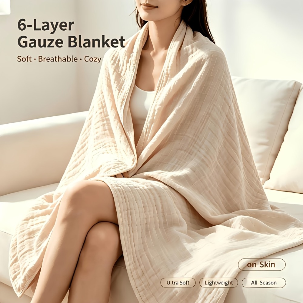 100%コットンモスリンブランケット 軽量コットンスロー 冷 - Muslin Cotton Bedspread のレビューと価格