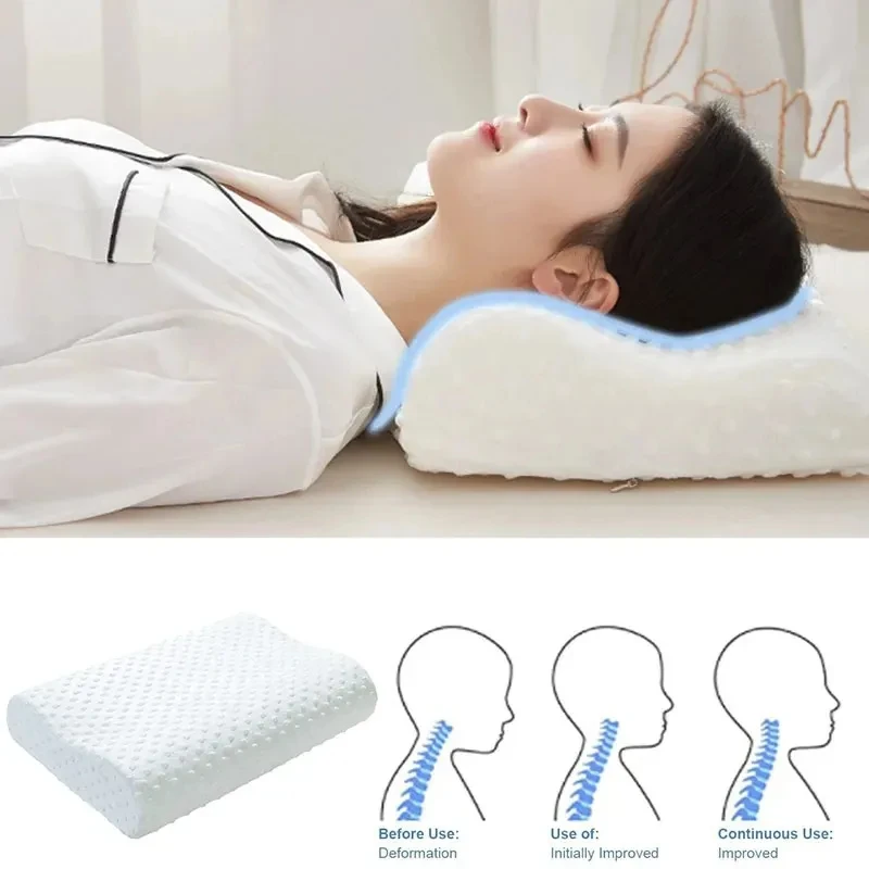 メモリーコットン枕睡眠用調節可能な横向き寝枕首肩の痛みを軽減 - Memory Foam Orthopedic Pillow Neck Pain のレビューと価格