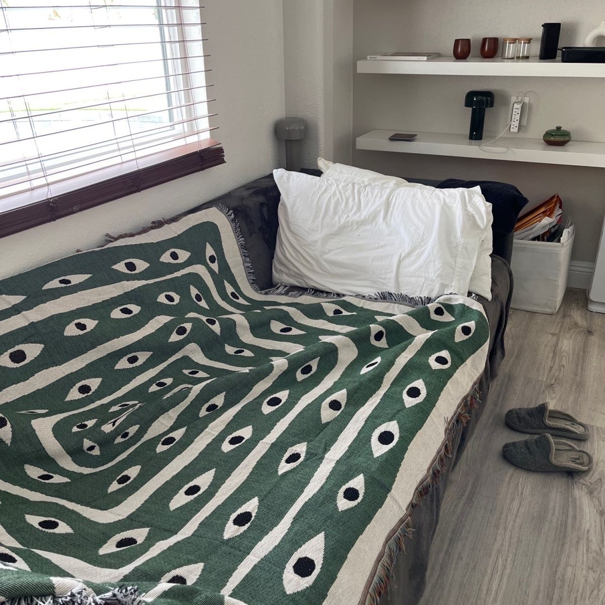 シティテキスタイルの目が付いたカーペット,家の装飾用,ピクニ - Boho Throw Blanket Fringe のレビューと価格