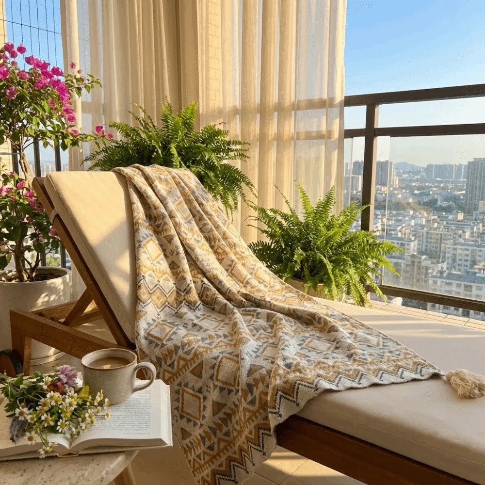 ヴィンテージ風チャンキーニットボホスローケット、柔らかなタッ - Boho Throw Blanket Fringe のレビューと価格