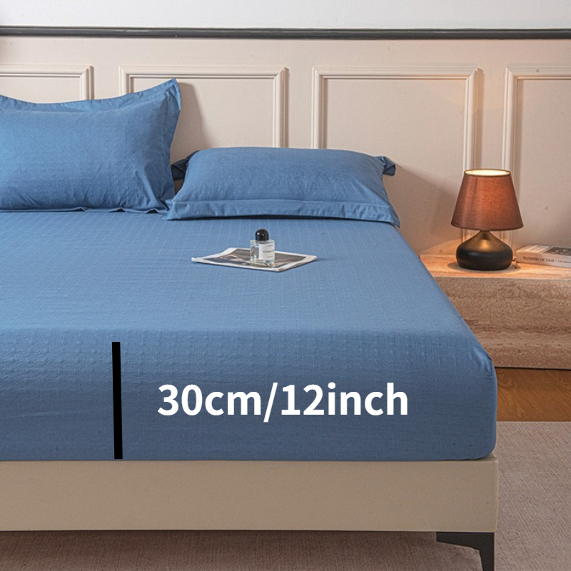 新しいエンボス加工のブラッシュドマイクロファイバーフィットシ - Fitted Bed Sheets Deep Pocket のレビューと価格