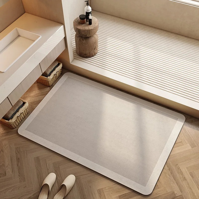 浴室用珪藻土マット 超吸水 速乾 滑り止め 耐摩耗 汚れ防止 - Quick Dry Diatomite Bath Mat のレビューと価格