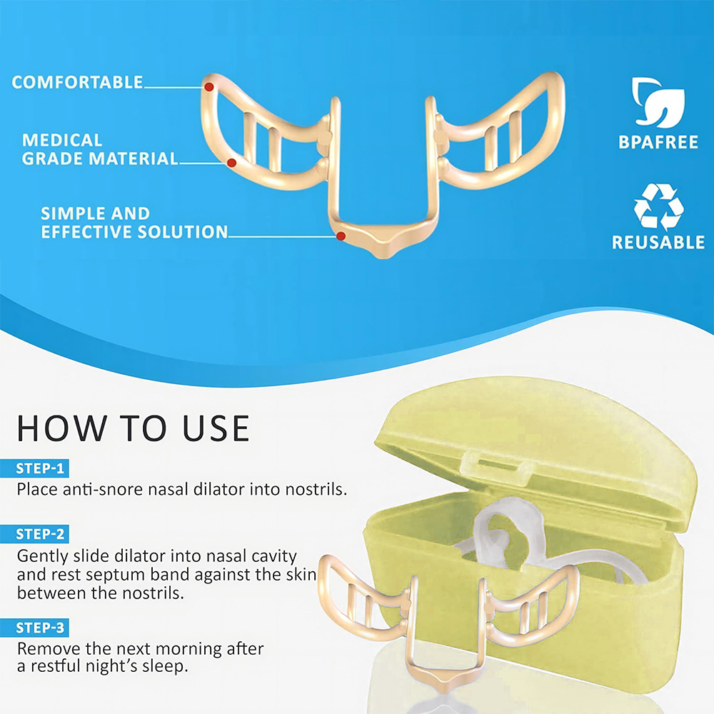 いびきストッパー いびき軽減用鼻拡張器 空気の流れを増加 い - Anti Snore Contour Pillow のレビューと価格