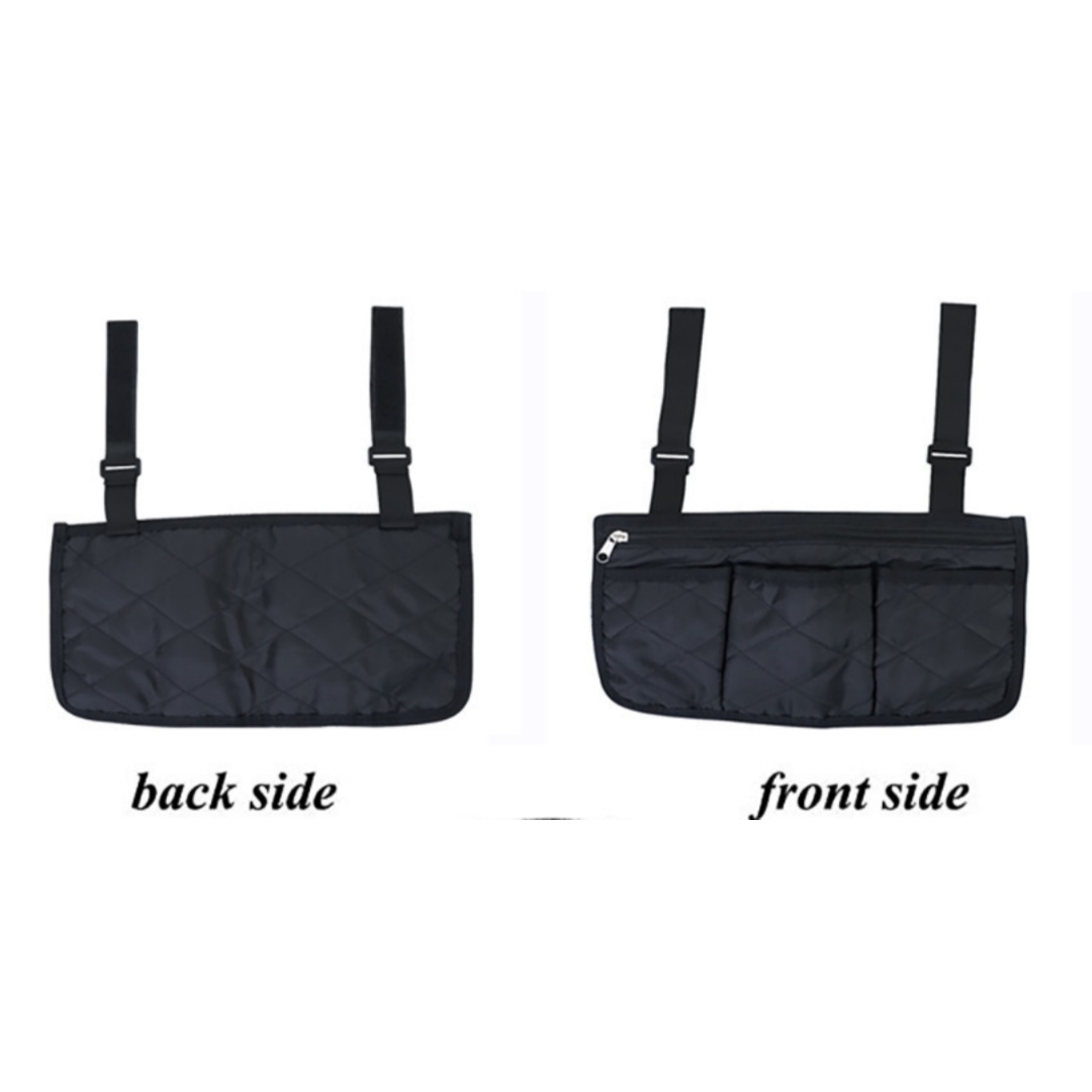 多機能車椅子アームレストサイド収納バッグ、マルチポケット付き - Storage & Organization のレビューと価格