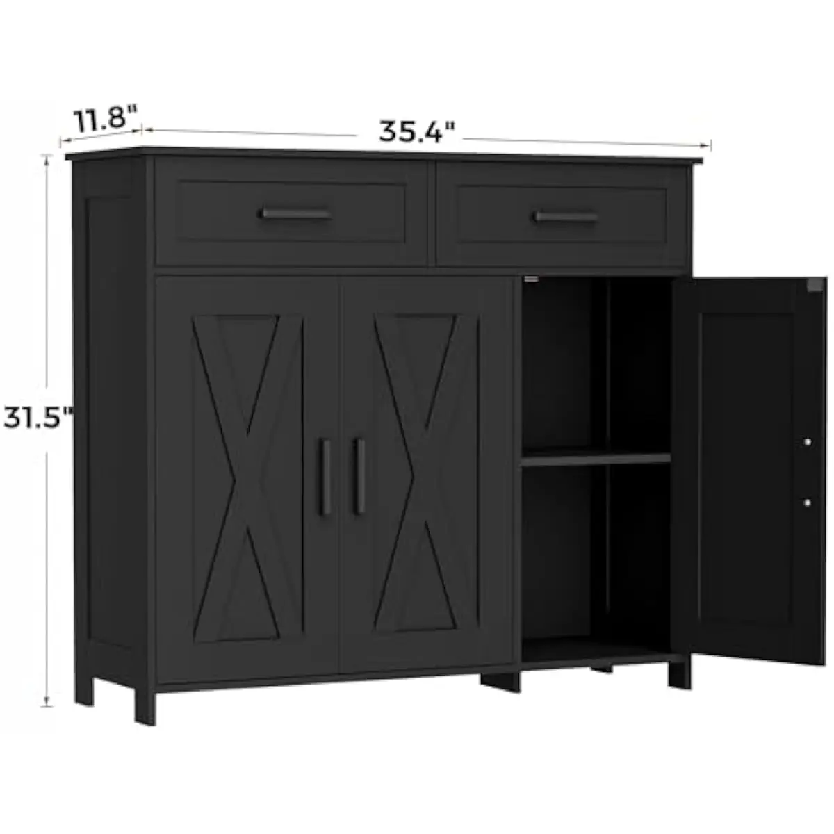 引き出し付きコーヒーバー収納キャビネット、キッチンビュッフェ - Kitchen のレビューと価格