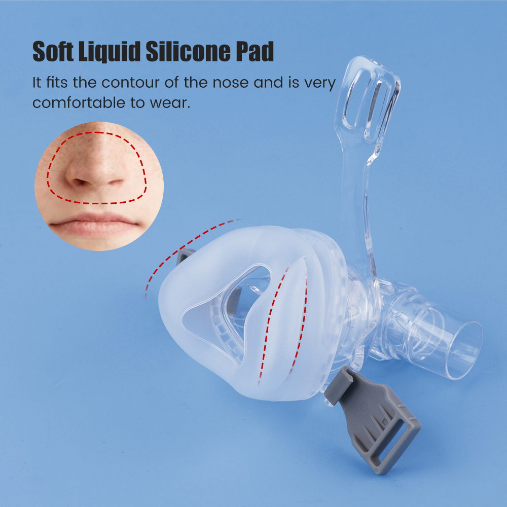 鼻腔CPAPマスク、ヘッドギアとチューブ付き、シリコンジェル - Anti Snore Contour Pillow のレビューと価格