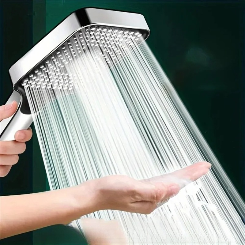 スクエア型ハンドヘルドシャワーヘッド 3つのスプレーモード  - High Pressure Shower Head Handheld のレビューと価格