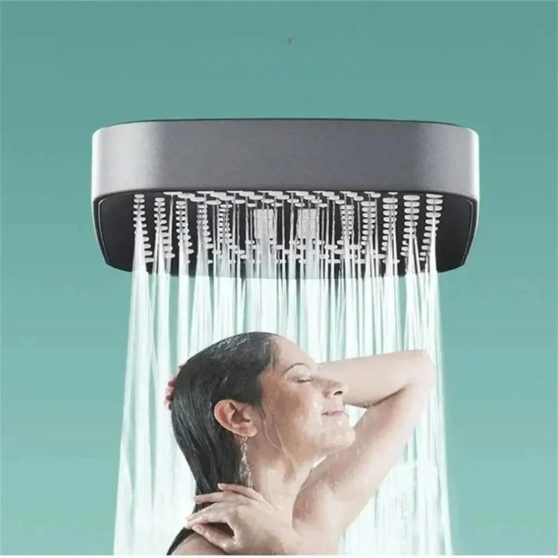 スクエア型ハンドヘルドシャワーヘッド 3つのスプレーモード  - High Pressure Shower Head Handheld のレビューと価格