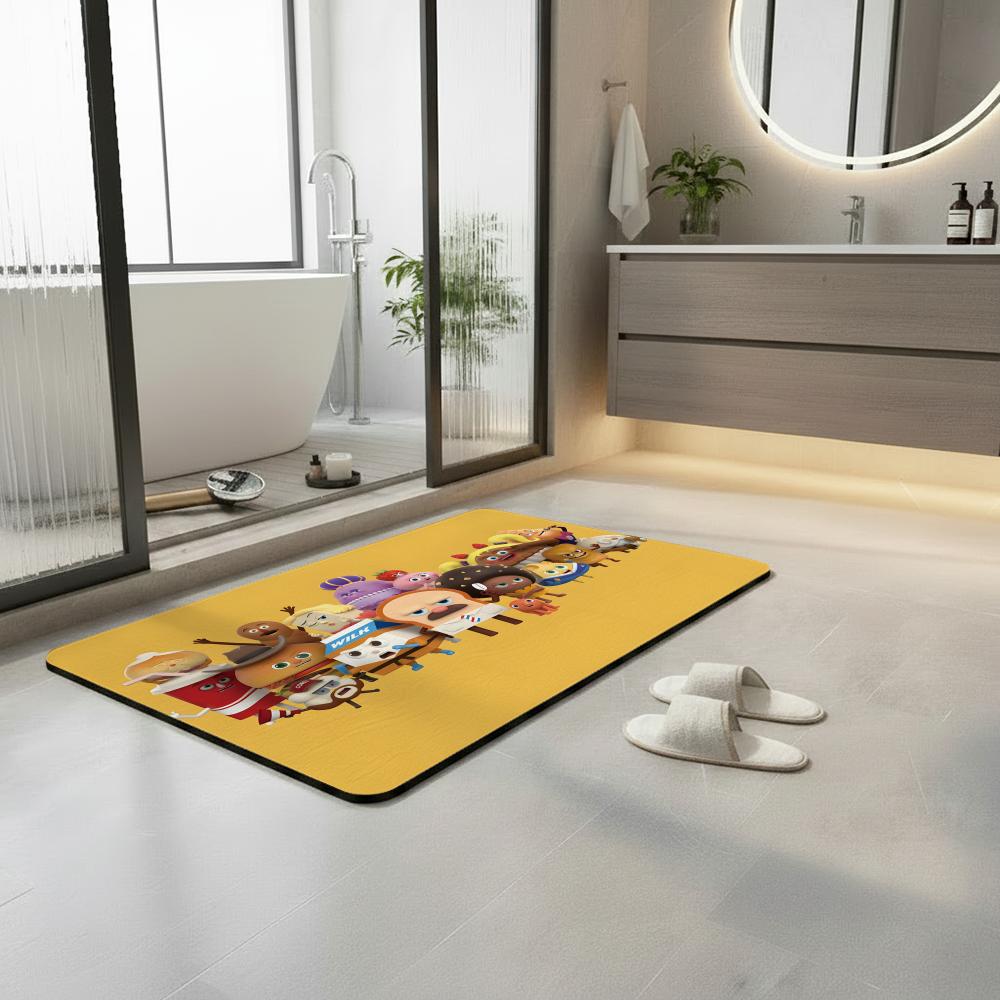 漫画B-Bread B-Barbershopフロアマット珪藻 - Quick Dry Diatomite Bath Mat のレビューと価格