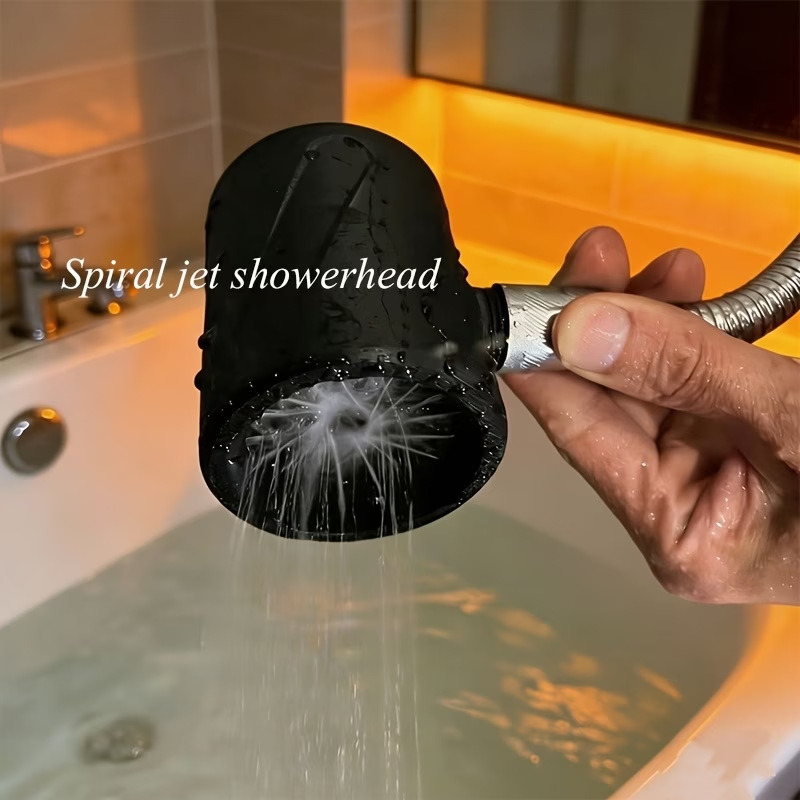 デザインされた円形スプレーシャワーヘッド 新しい3Dプリント - High Pressure Shower Head Handheld のレビューと価格