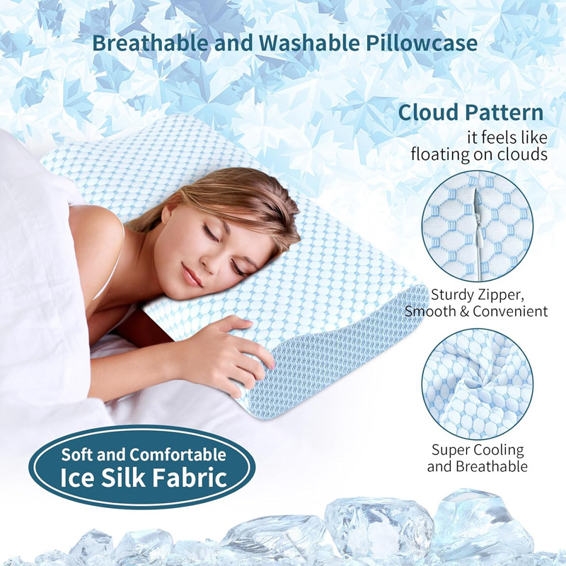 低反発枕 60*40*12CM 整形外科用メモリーフォーム  - Anti Snore Contour Pillow のレビューと価格