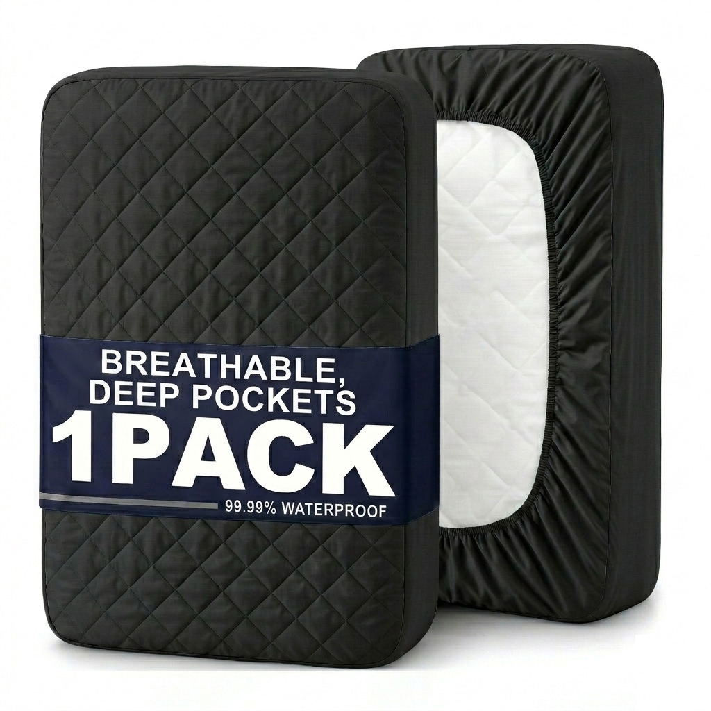 モダンなソフトで通気性のある防水ベッドフィットシーツ1枚 - - Waterproof Mattress Protector Breathable のレビューと価格