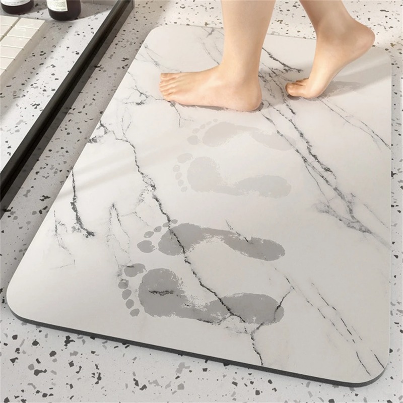 1pc バスルームラグ洗えるバスマット珪藻土石 PU フロア - Quick Dry Diatomite Bath Mat のレビューと価格