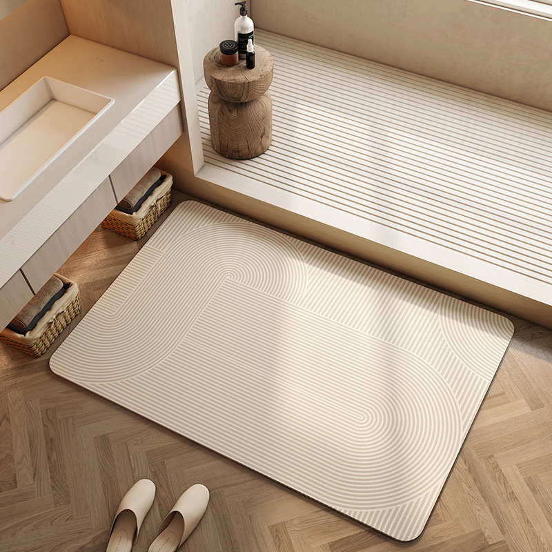 速乾性珪藻土バスマット 超吸収性 滑り止め加工 浴室 キッチ - Quick Dry Diatomite Bath Mat のレビューと価格