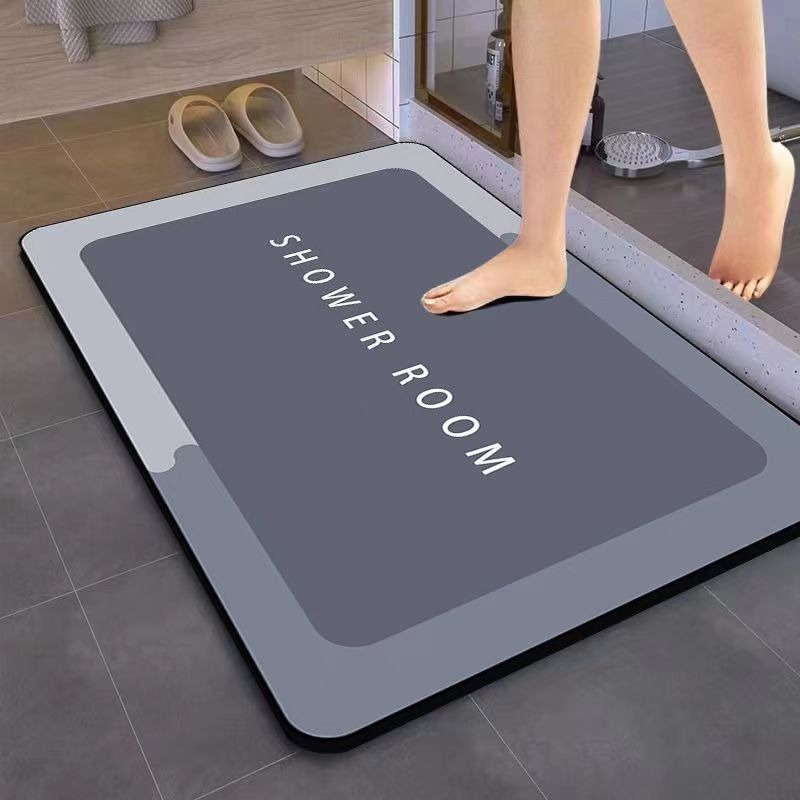 珪藻土バスマット滑り止め吸水フロアマット速乾フットカーペット - Quick Dry Diatomite Bath Mat のレビューと価格
