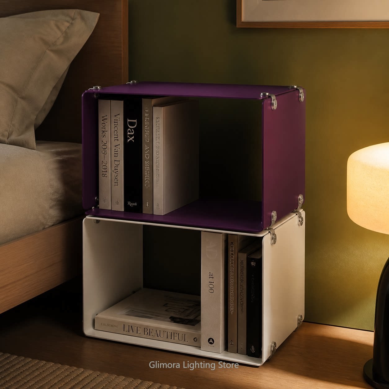 カラフルなモジュラータイプのマグネット式アルミ製収納キャビネ - Storage & Organization のレビューと価格