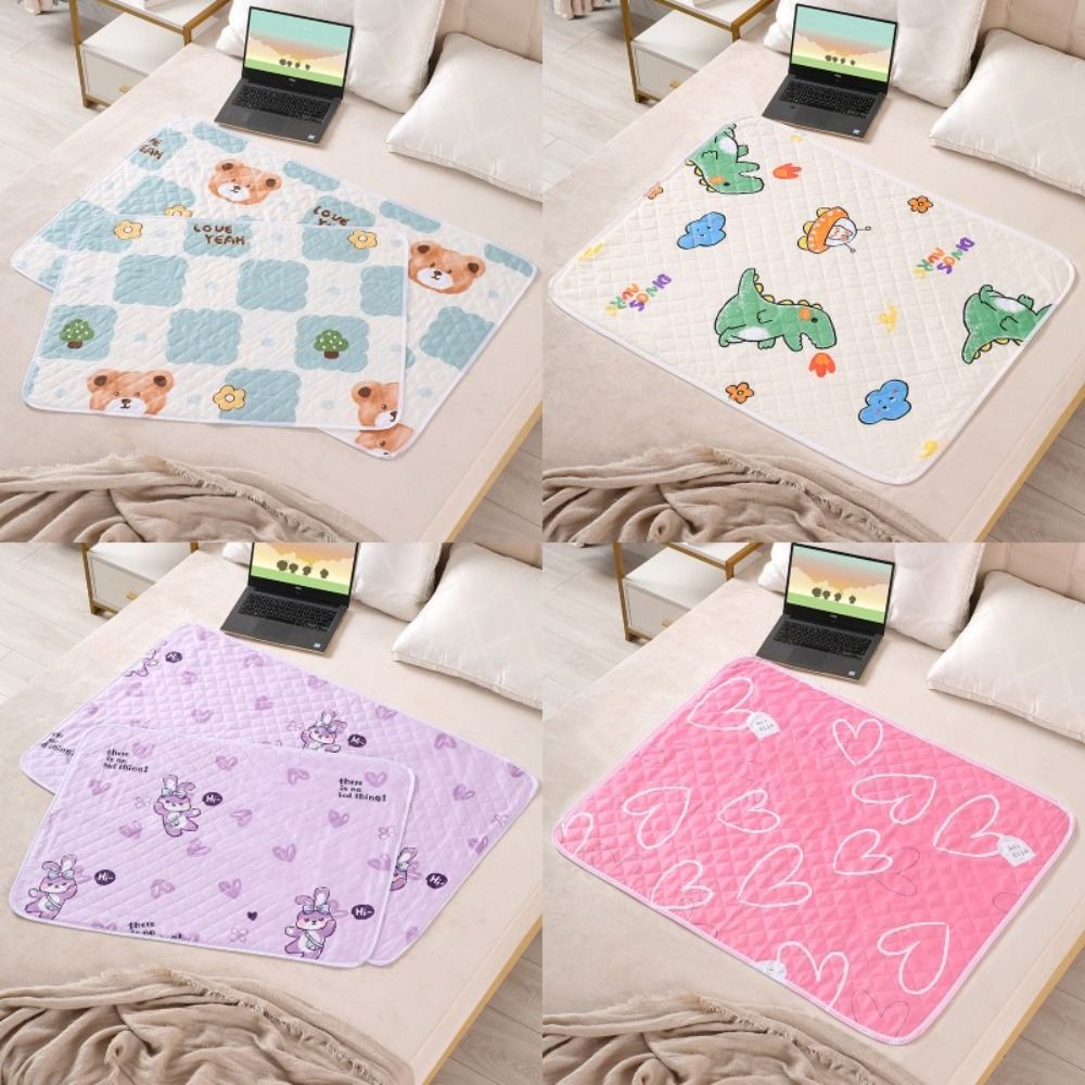 防水洗えるマットレス尿マット赤ちゃん幼児かわいい漫画ベッドプ - Waterproof Mattress Protector Breathable のレビューと価格