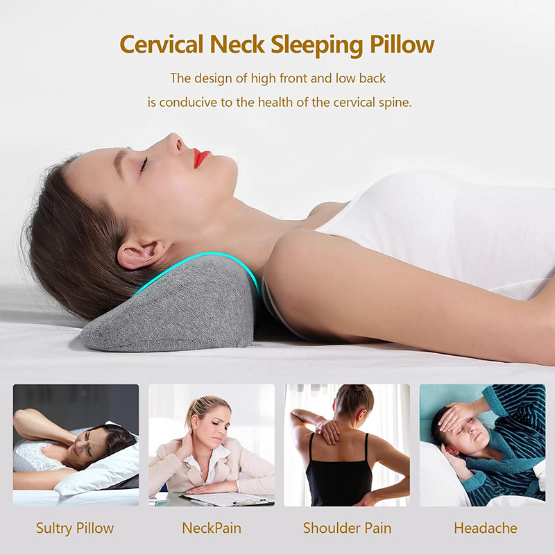 低反発輪郭枕 頸椎枕 横向き寝用ベッド枕 ネックピロー 人間 - Anti Snore Contour Pillow のレビューと価格