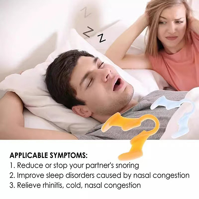 2 個のシリコーン抗いびき鼻拡張器睡眠改善ノーズクリップ睡眠 - Anti Snore Contour Pillow のレビューと価格