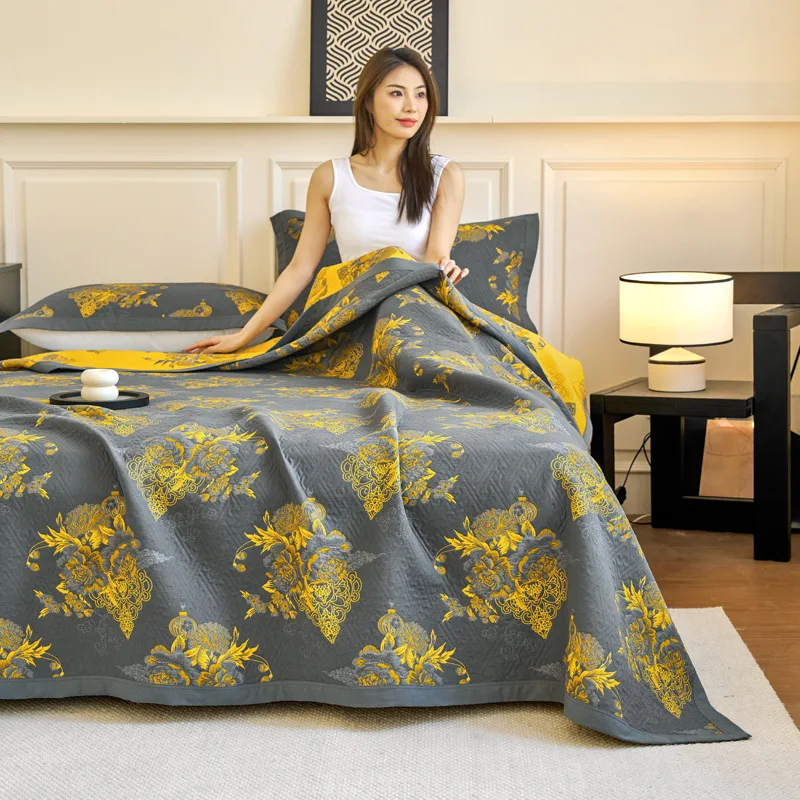 R -100%コットンモスリンガーゼブランケット＆ソファカバ - Muslin Cotton Bedspread のレビューと価格