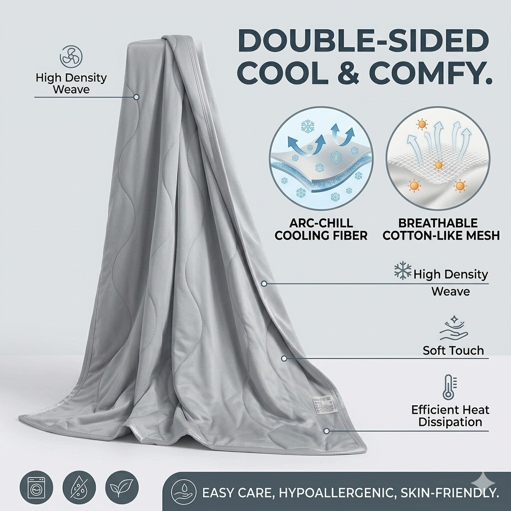 軽量で通気性のある冷却ブランケット、暑がりな方の夏の快適な柔 - Cooling Blanket Hot Sleepers のレビューと価格